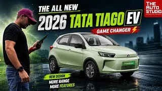 Thumbnail: 🔥 The All-New 2026 Tata Tiago EV ⚡ New Design, More Range & More Features! #tatatiagoev 