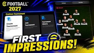 Thumbnail: 🤯 eFootball 2027 FIRST IMPRESSIONS |⚽ New Gameplay, Features and More 👀