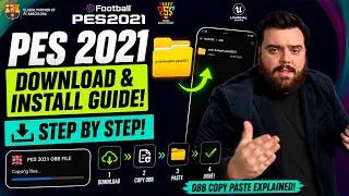 Thumbnail: How to Download & Install PES 2021 on Android - OBB File Copy and Paste Explained | Full Tutorial 🔥