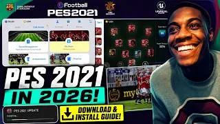 Thumbnail: PES 2021 Mobile is BACK in 2026! 🚀😱 How to Download & Install PES 2021 on Android | Full Tutorial 🔥