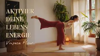 Thumbnail: Aktivier deine Lebensenergie ❤️‍🔥 Ausdrucksstarker Vinyasa Flow zum Wachwerden