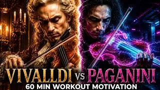 Thumbnail: 🎧🔊 Vivaldi vs Paganini | 60 Min Workout Motivation