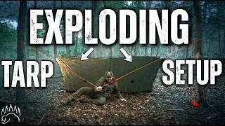 Thumbnail: The Exploding Tarp Setup — One Pull Takes Down Everything