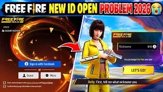 Thumbnail: free fire login problem 😭| free fire new I'd open problem | free fire facebook old id login problem