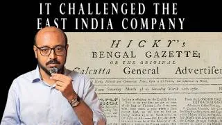 Thumbnail: India's First Newspaper vs East India Company | Indian History