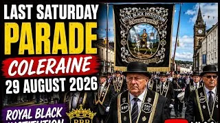 Thumbnail: 🥁 Walking Around Coleraine Watching the Bands | Black Saturday 2026 🎺🌧️