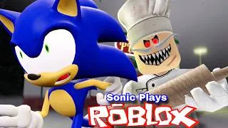 Thumbnail: Sonic Plays: ROBLOX - Escape Papa Pizza's Pizzeria !!!