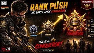 Thumbnail: "I Survived Last Zone with 5 KILLS - Rank Push to Conqueror BGMI"(No Commentry)
