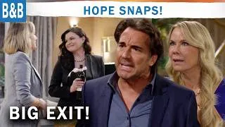 Thumbnail: The Bold and the Beautiful Shocking Spoilers: Hope Reaches Breaking Point, Big Exit Coming?