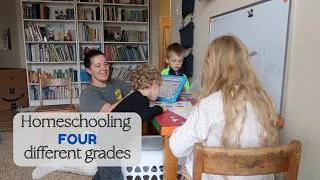 Thumbnail: Homeschooling Multiple Grades || Day In the Life of a Homeschool Mom