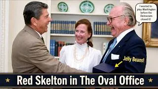 Thumbnail: Red Skelton Delights Ronald Reagan and Scores Oval Office Jelly Beans 😂 #Reagan #Shorts