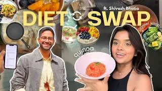 Thumbnail: I followed @BakeWithShivesh Diet for a day | 🌯🧃