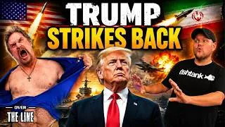 Thumbnail: Trump Escalates Iran War as Tucker Carlson Calls for His Removal | Over the Line
