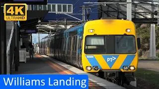 Thumbnail: Trains at Williams Landing (ft Steamrail Werribee Shuttles K153 & K160) - Melbourne Transport [4k]
