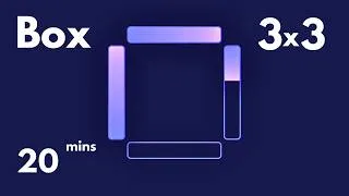 Thumbnail: Box Breathing Timer (3x3) | MELT ANXIETY NOW | Beginner Box Breathing with Soothing Piano