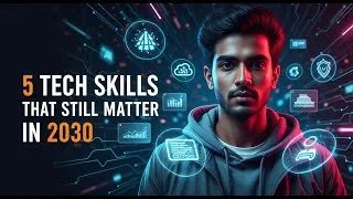 Thumbnail: 5 Tech Skills That Will Still Matter in 2030 | Future-Proof Your Career