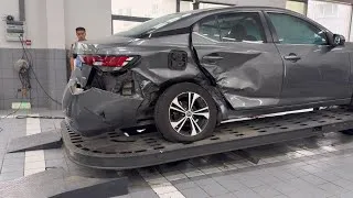 Thumbnail: Full Repair: Nissan Sentra Side Impact Damage