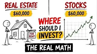 Thumbnail: REAL ESTATE vs STOCKS: Which actually make you RICH (The math) 