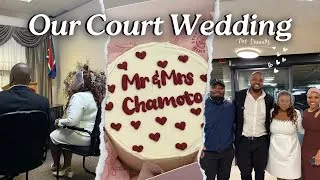 Thumbnail: Our Court Wedding 💍 || The ChamPs Say "I Do" ♥️ || South African Civil Home Affairs Wedding