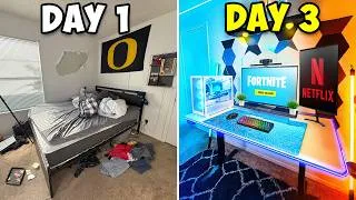 Thumbnail: Transforming My Friends Messy Room Into His DREAM Gaming Room!