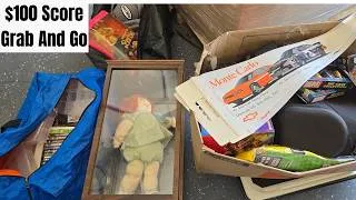 Thumbnail: $100  Grab And Go Unit | Barbie, Cabbage Patch Kid, And Tons Of Paintball Equipment