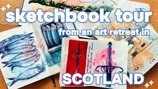 Thumbnail: Sketchbook tour from Emma Carlisle’s 2025 art retreat in Scotland!