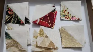 Thumbnail: Small scrap HST's? Look at what I made. #quilting #sewing #patchwork 