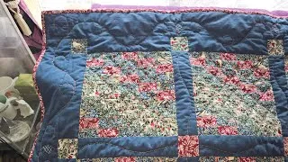 Thumbnail: My William Morris EPP Quilt - Hand stitched, hand quilted, Competition ready. #quilting #patchwork 