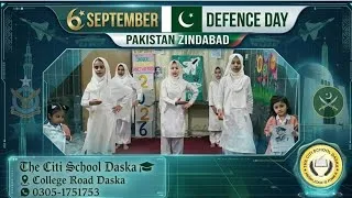 Thumbnail: Pakistan Defence day 🇵🇰 6 September TCSD @thecitischooldaska 