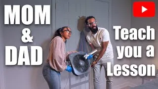 Thumbnail: How your Mom & Dad teach you a lesson #comedy #theclassiiics #dad #mom #parenting #kids #funny