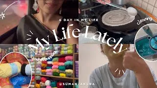 Thumbnail: My Life Lately 🍃 Slice of Life ✨Homely Vlog ❄️Aesthetic Life in India🫰🌱🌷 Crochet Supplies🧶🪡&more