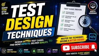Thumbnail: Test Design Techniques Explained | Every Software Tester Must Know! 🚀