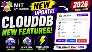 Thumbnail: New CloudDB Features in MIT App Inventor (2026 Update)
