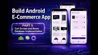 Thumbnail: Android E Commerce App Cart Screen Design and Room DB Integation Jetpack Compose + Clean Arc + Part5