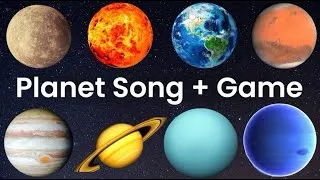 Thumbnail: Planet order song I Solar System I PLanet Size Comparison I PLanets for Kids