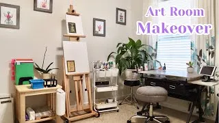 Thumbnail: Art Studio Makeover | Set Up My Art Room | Cozy Art Vlog