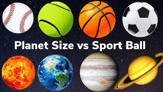 Thumbnail: Planet Size Comparison with Sport Balls Solar System Planets Size for Kids Relative Sizes of planets