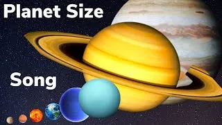 Thumbnail: Planet Size Comparison Song | Planets of the Solar System for Kids -Planets Sizes Compared to Earth