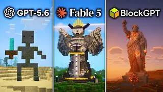 Thumbnail: Which AI Can Build the BEST in Minecraft (again)?