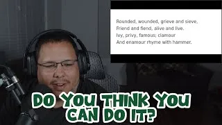 Thumbnail: American Reacts To A chaotic poem about English pronunciation