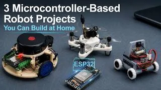 Thumbnail: 3 DIY ESP32 Robot Projects | Autonomous Robot, Drone & Mini Spy Robot with micro-ROS