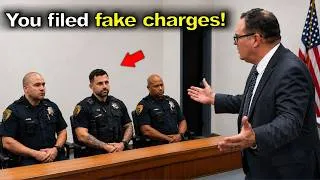 Thumbnail: 3 Corrupt Cops Think They're Above the Law — A Lawyer DESTROYS All of Them in Court!