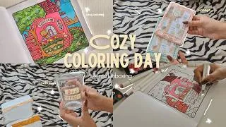 Thumbnail: Cozy Colour With Me | Coco Wyo Coloring Page + Temu Unboxing 📦✨ Relaxing Adult Coloring