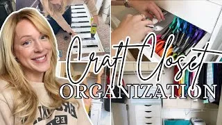Thumbnail: Craft Closet Organization | Guest Closet Makeover | Craft Storage Ideas | The Craf-T Home