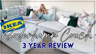 Thumbnail: Ikea Soderhamn Couch Review 3 Years Later | How We Take Care of It | The Craf-T Home