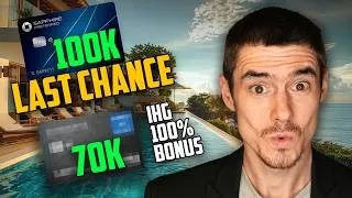 Thumbnail: NEW 70k Hyatt Card BONUS, Sapphire 100k LAST CHANCE + IHG 100% transfer Bonus 