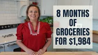 Thumbnail: 8 Months of Groceries for Under $2,000 | Our Real Grocery Budget