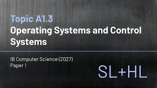 Thumbnail: IB Computer Science (2027) - Topic A1.3 - Operating Systems and Control Systems