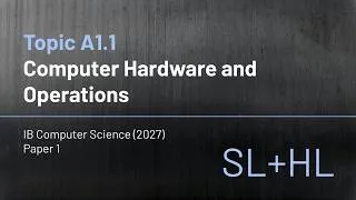 Thumbnail: IB Computer Science (2027) - Topic A1.1 - Computer Hardware and Operations