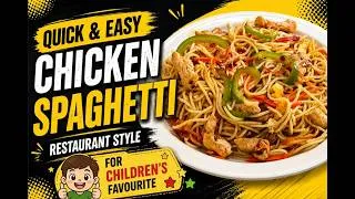 Thumbnail: Spicy Chicken Spaghetti | Easy Restaurant Style Chicken Pasta | Quick Dinner Recipe 🍝🔥